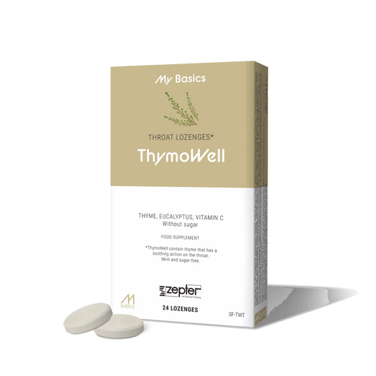Хранителна добавка Zepter ThymoWell за гърло, 24 таблетки