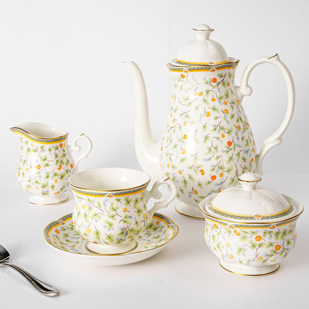 Flora Комплект сервиз за кафе за 6 души, 15 ел.