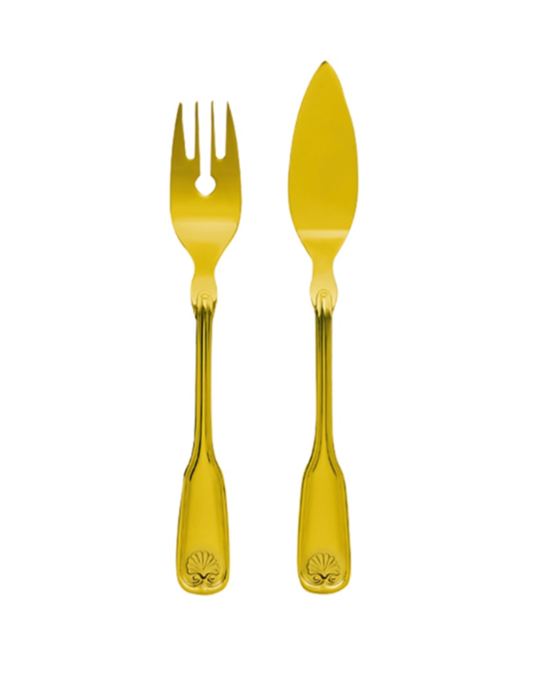 Zepter Venus фиш сет 12 ел. позлатен