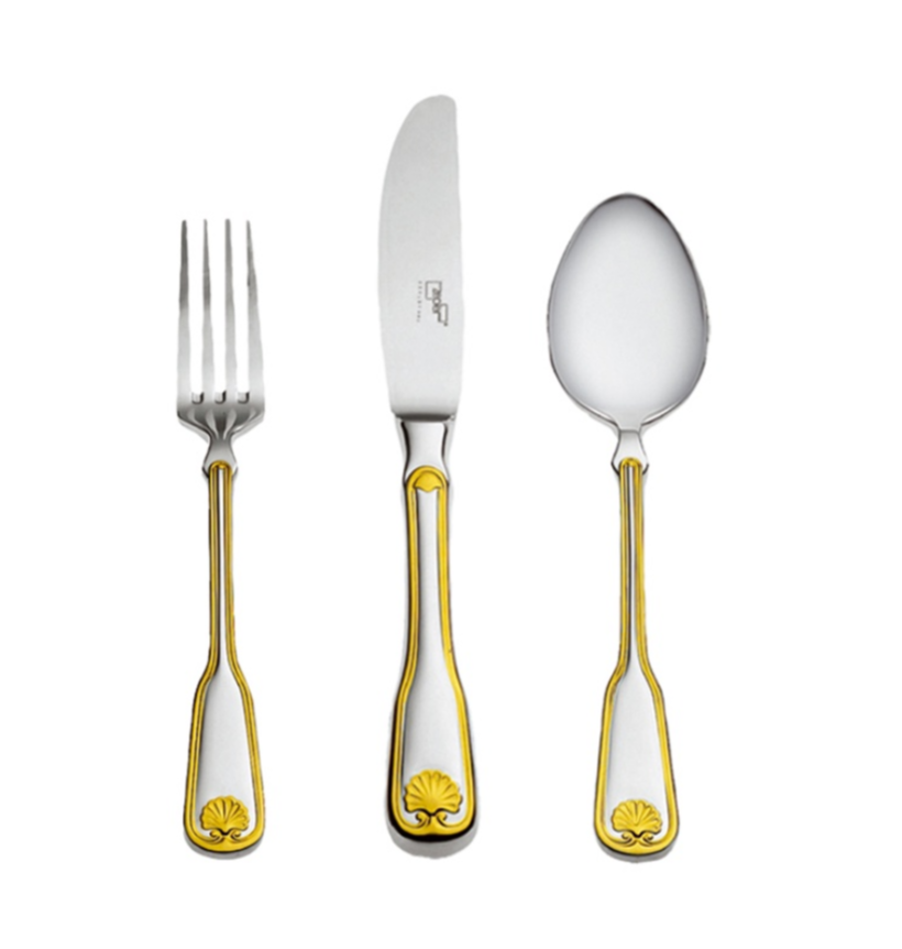 Zepter Venus прибори за десерт 18 ел. декор. позлат.