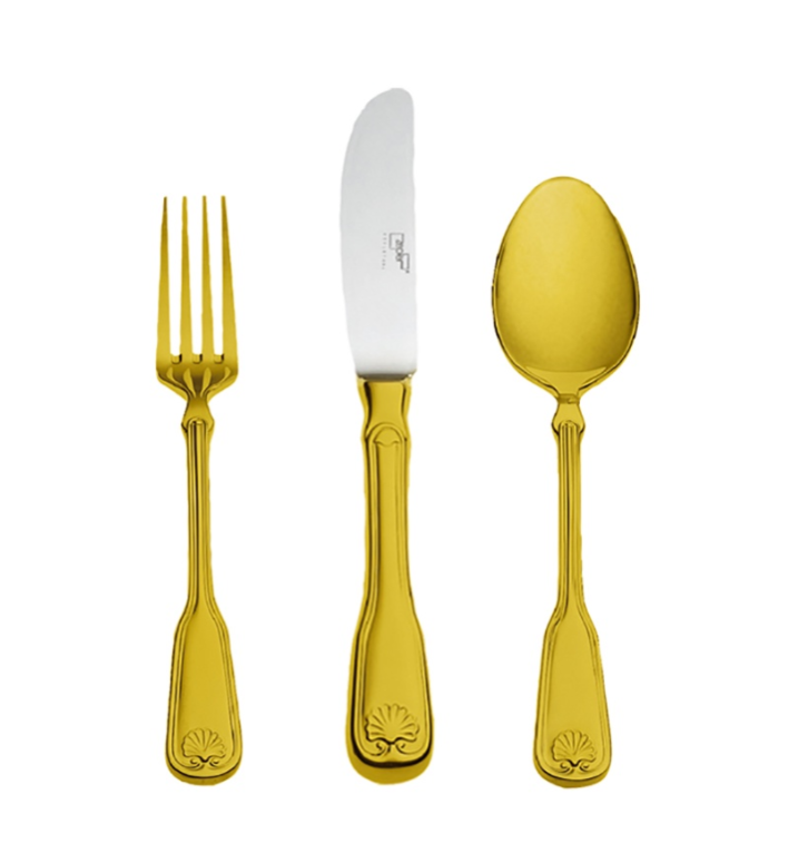 Zepter Venus прибори за десерт 18 ел. позлатен