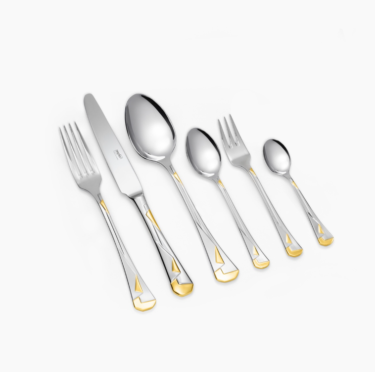 Zepter Kimono прибор за хранене  36ел декор позлатен