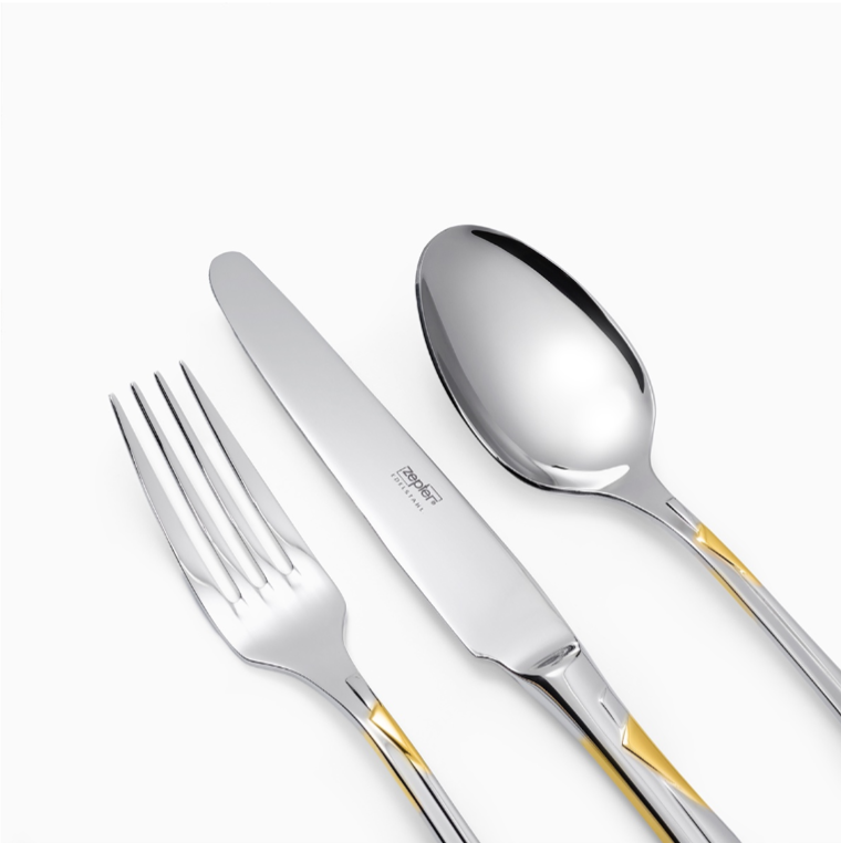 Zepter Kimono прибор за хранене  36ел декор позлатен