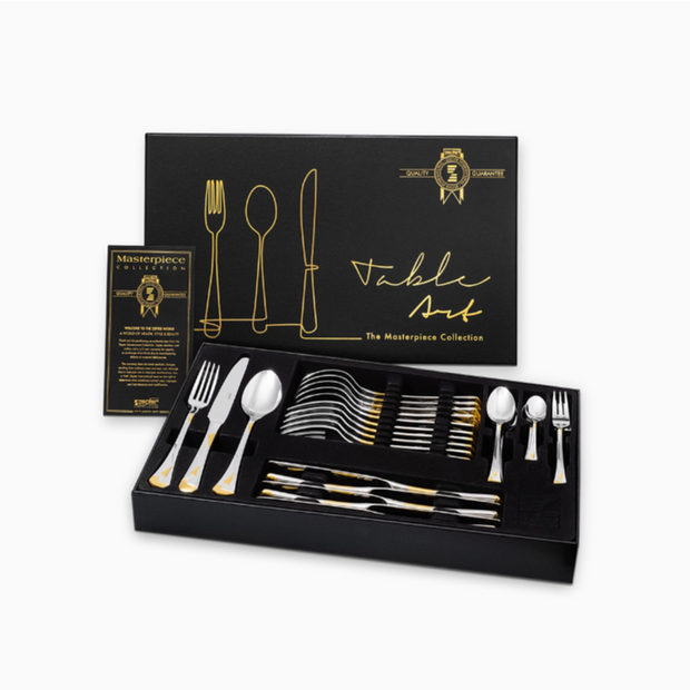 Zepter Kimono прибор за хранене  36ел декор позлатен