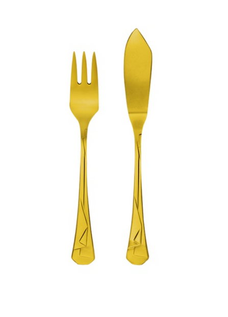 Zepter Kimono фиш сет позлатен 12 ел