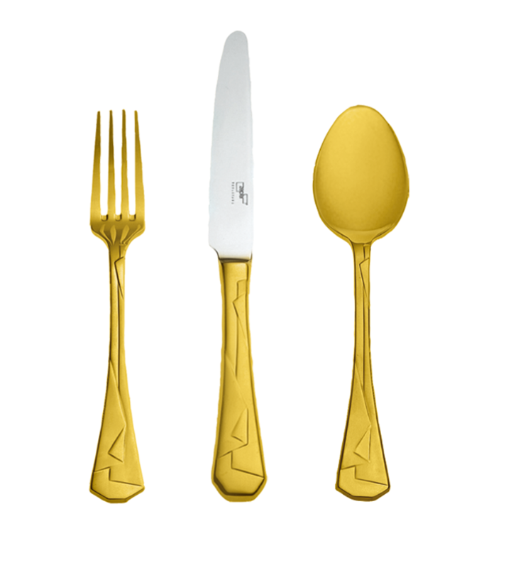 Zepter Kimono прибори за десерт 18 ел позлатен