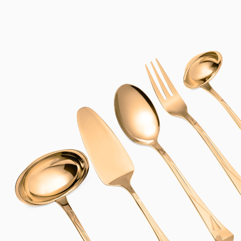 Zepter Kimono прибори за хранене 12 ел позлатен