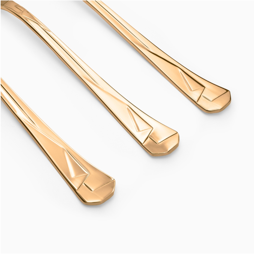 Zepter Kimono прибори за хранене 12 ел позлатен