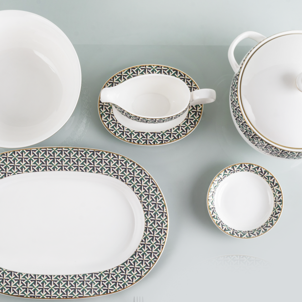 Порцеланов комплект за сервиране,  6 ел.