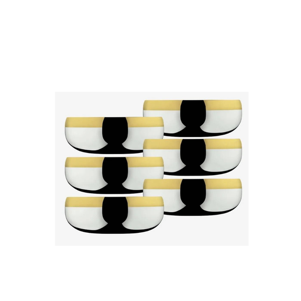 Baron, Комплект 6 бр. купи,  декор. пазлатен