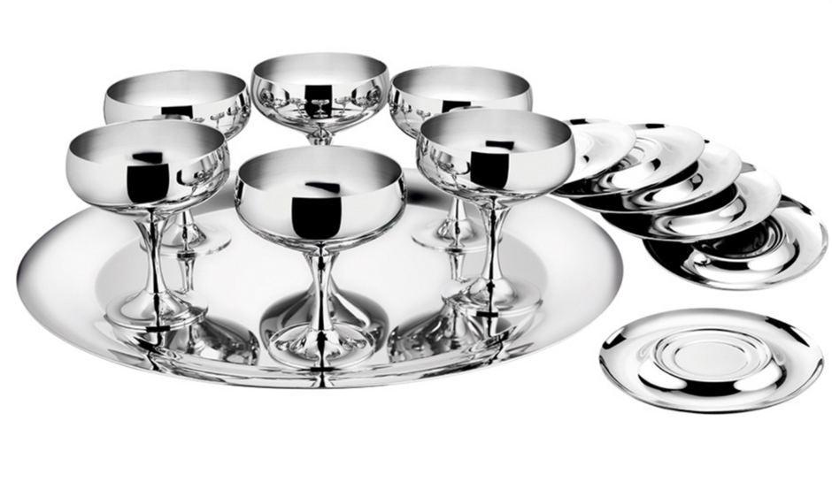 Мини комплект сервиз за шамапанско за 6 човека, Baron