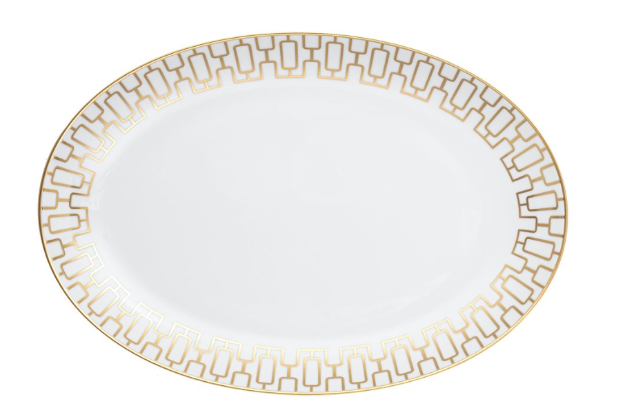 Regina Gold 35 см овална чиния