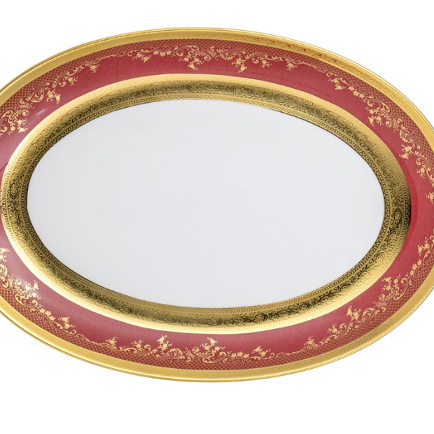 Royal Gold Bordeaux 35 cm овална чиния