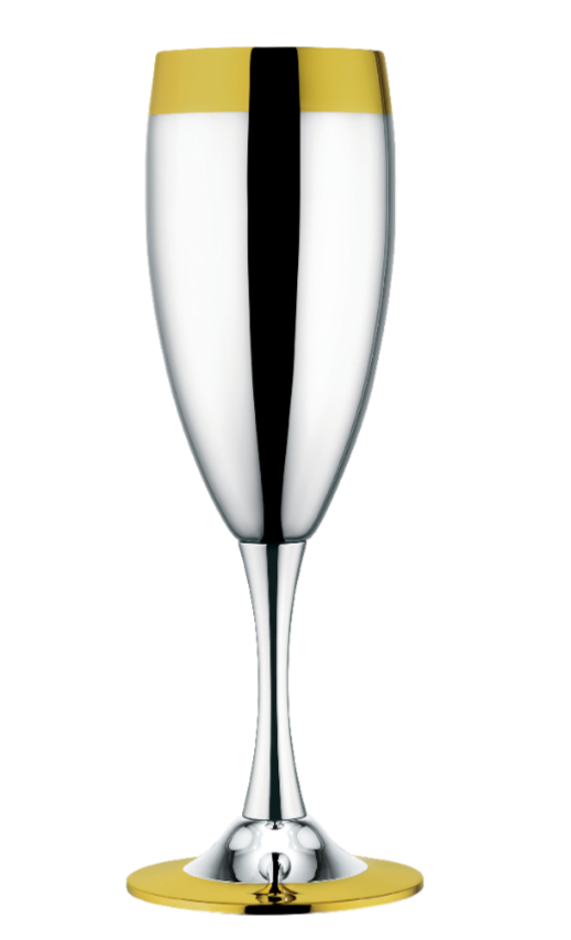 La Perle - сервиз за шамп. за 6 човека - декоративно позлатени