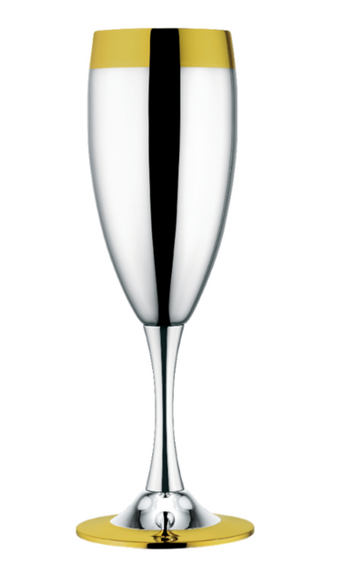 La Perle комплект 6 бр. чаши за шамп. декоративно позлатени