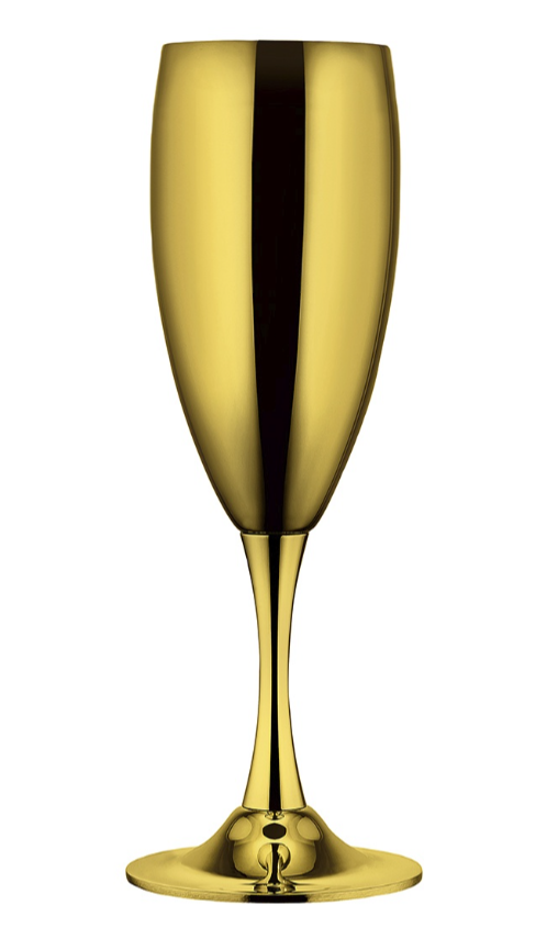 La Perle комплект 6 бр. чаши за шамп. позлатен