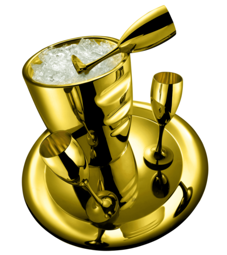 La Perle шампаниера позлатена