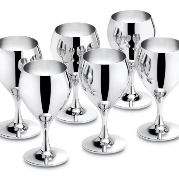 Prince Комплект 6 бр. чаши за вода - хром-никел 18/10