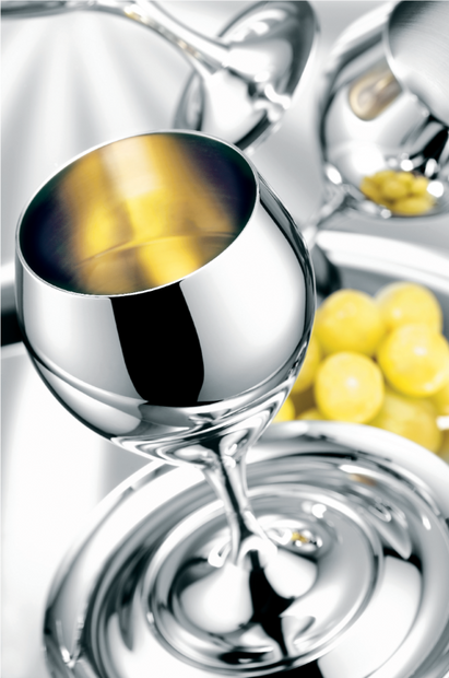 Prince - Комплект 6бр. чаши за вино, хром-никел