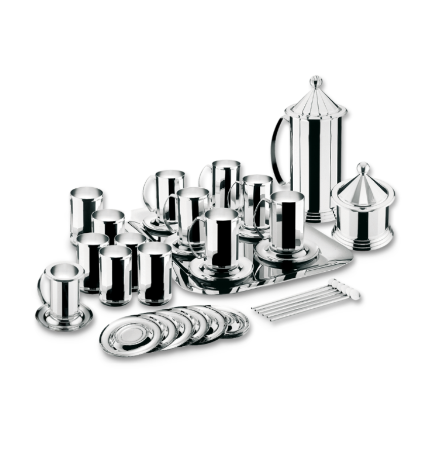 Taiga - Сервиз за студени и топли напитки за 6 човека,36ел., хром-никел