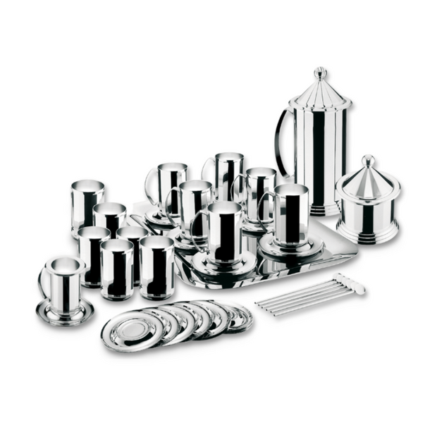 Taiga - Сервиз за студени и топли напитки за 6 човека,36ел., хром-никел