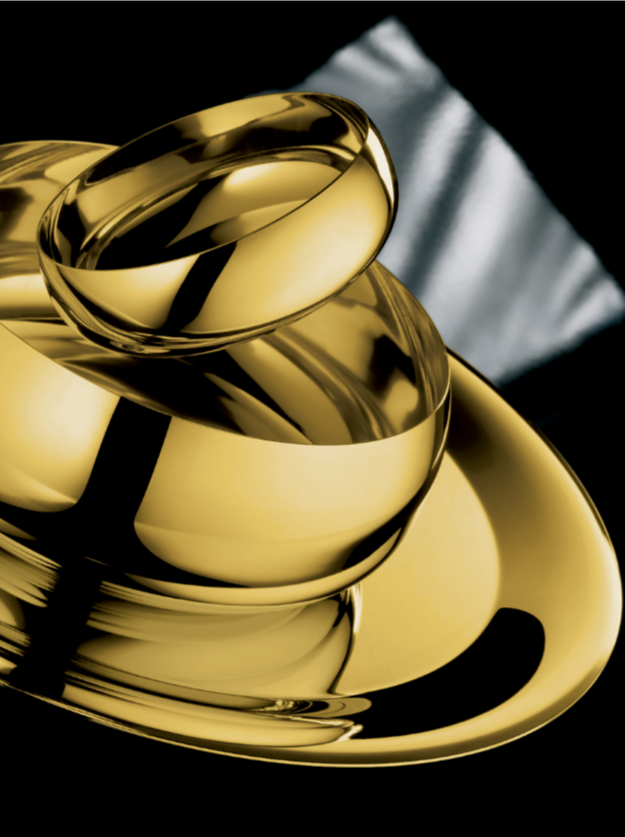 Baron - сервиз за десерт за 6 човека - позлатен