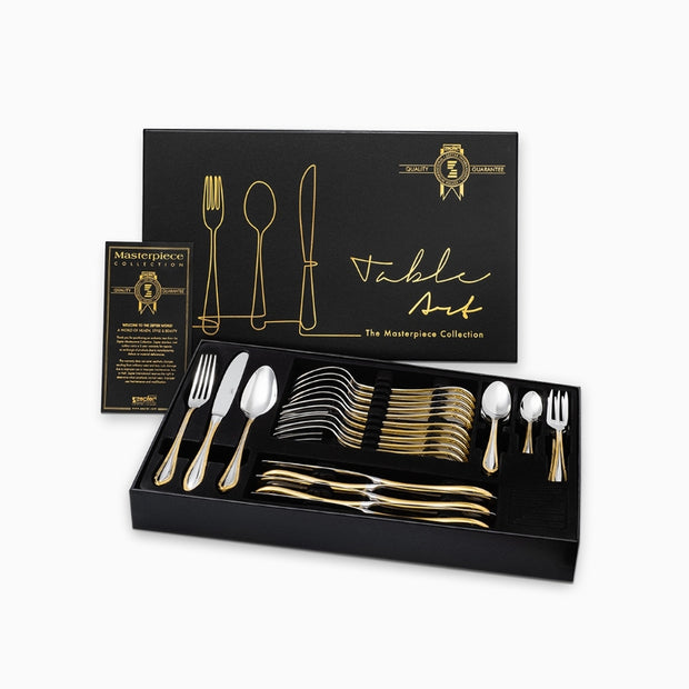 Zepter Senator прибори за хранене 36 ел. частично позлатен