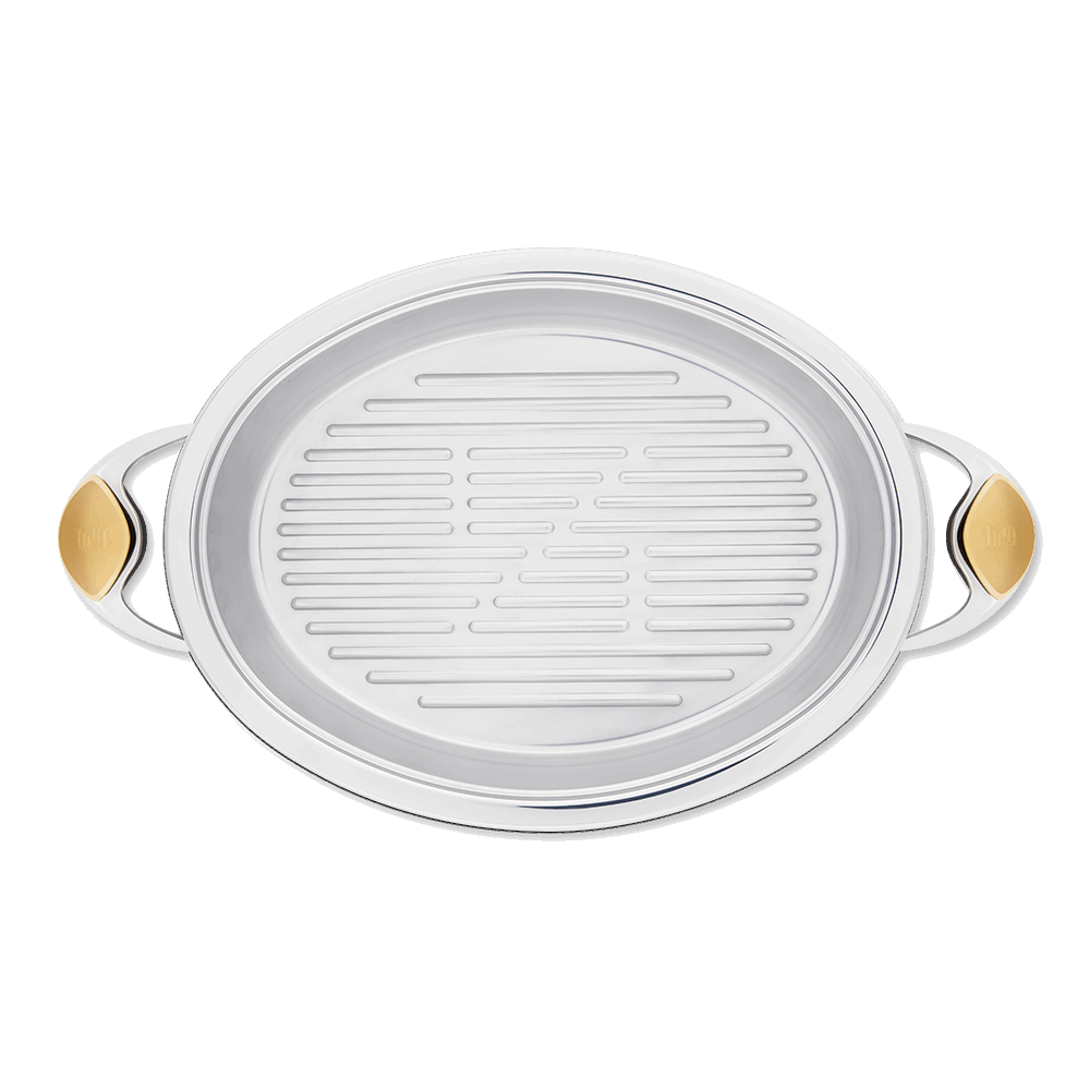 Zepter овален грил тиган 2,5л, ф 30х22 см, вис. 5 см