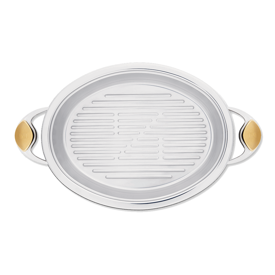 Zepter овален грил тиган 2,5л, ф 30х22 см, вис. 5 см