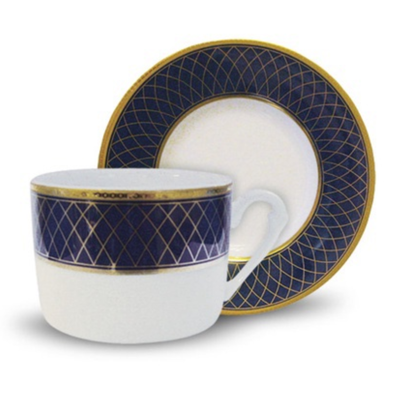 Комплект сервиз за кафе за 6 души, Cobalt Royal, 12 ел.